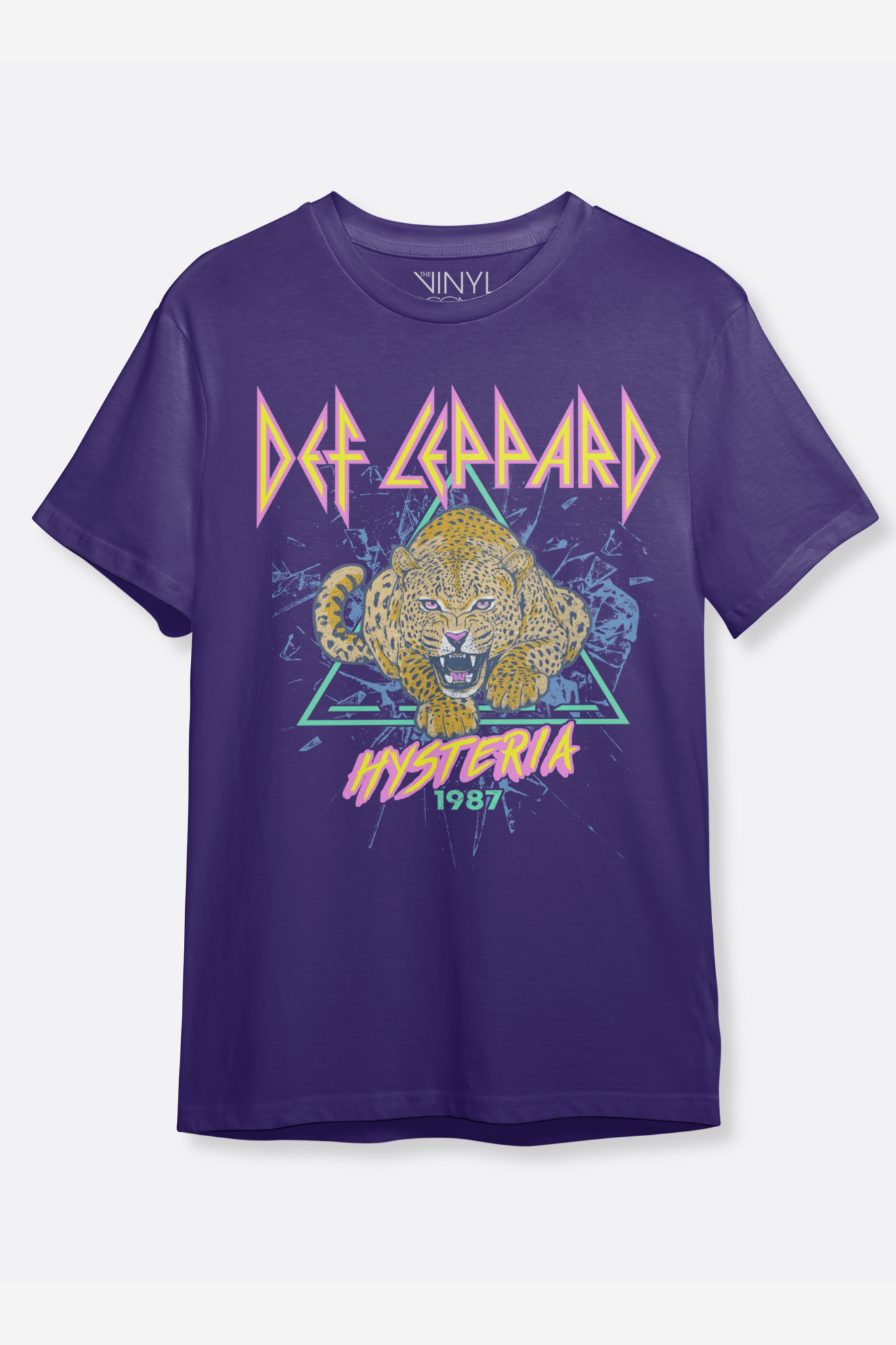 Def Leppard Hysteria 1987 Purple T-Shirt