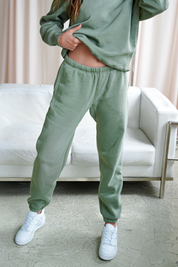 Solid Green Sweatpants