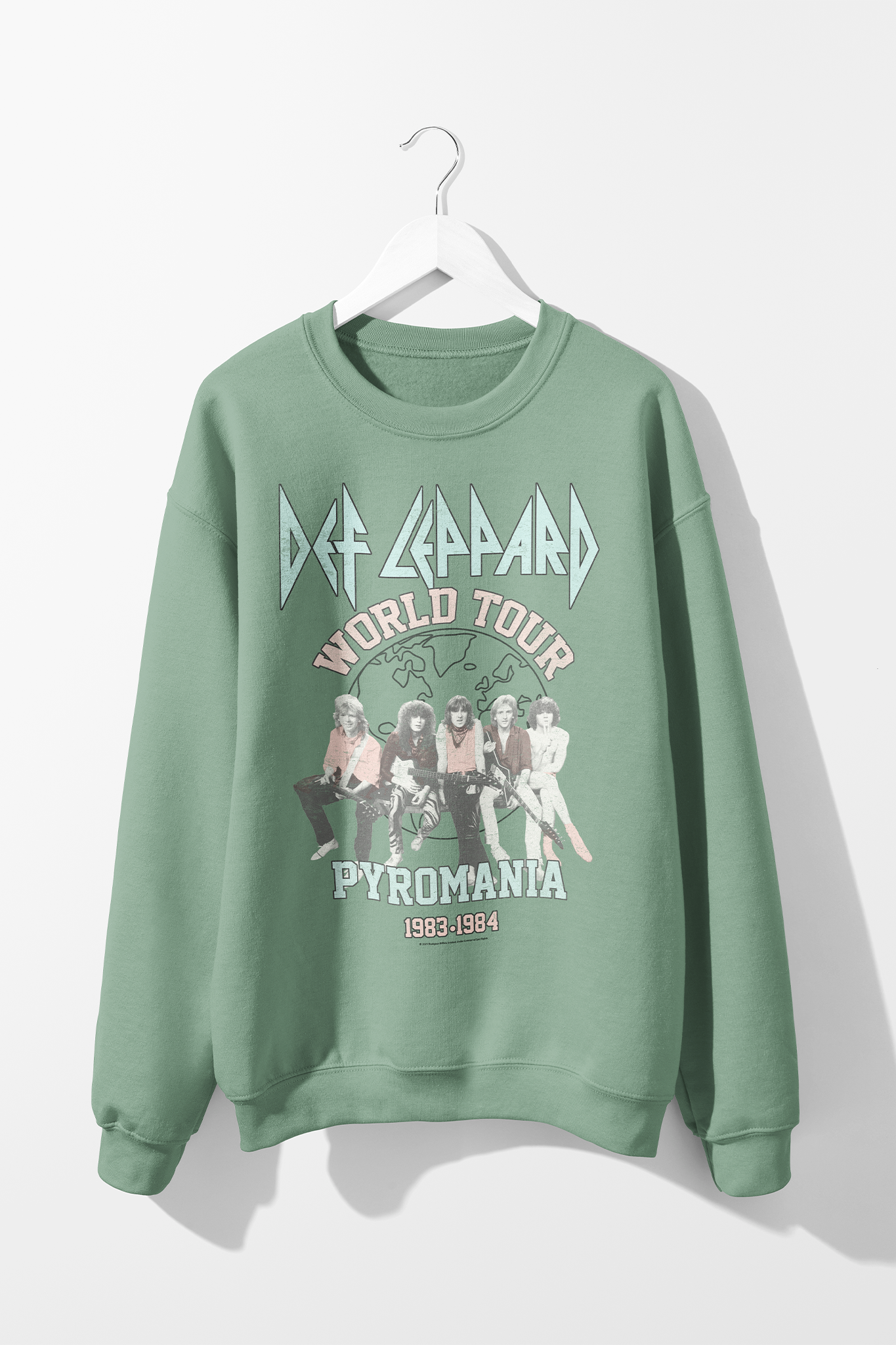 Lot of 10 Def Leppard Crewneck sold Sweatshirt Top ($220 Value)